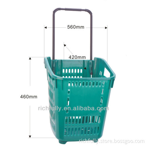 Export 50L Plastic Native Baskets in Bulk with wheels